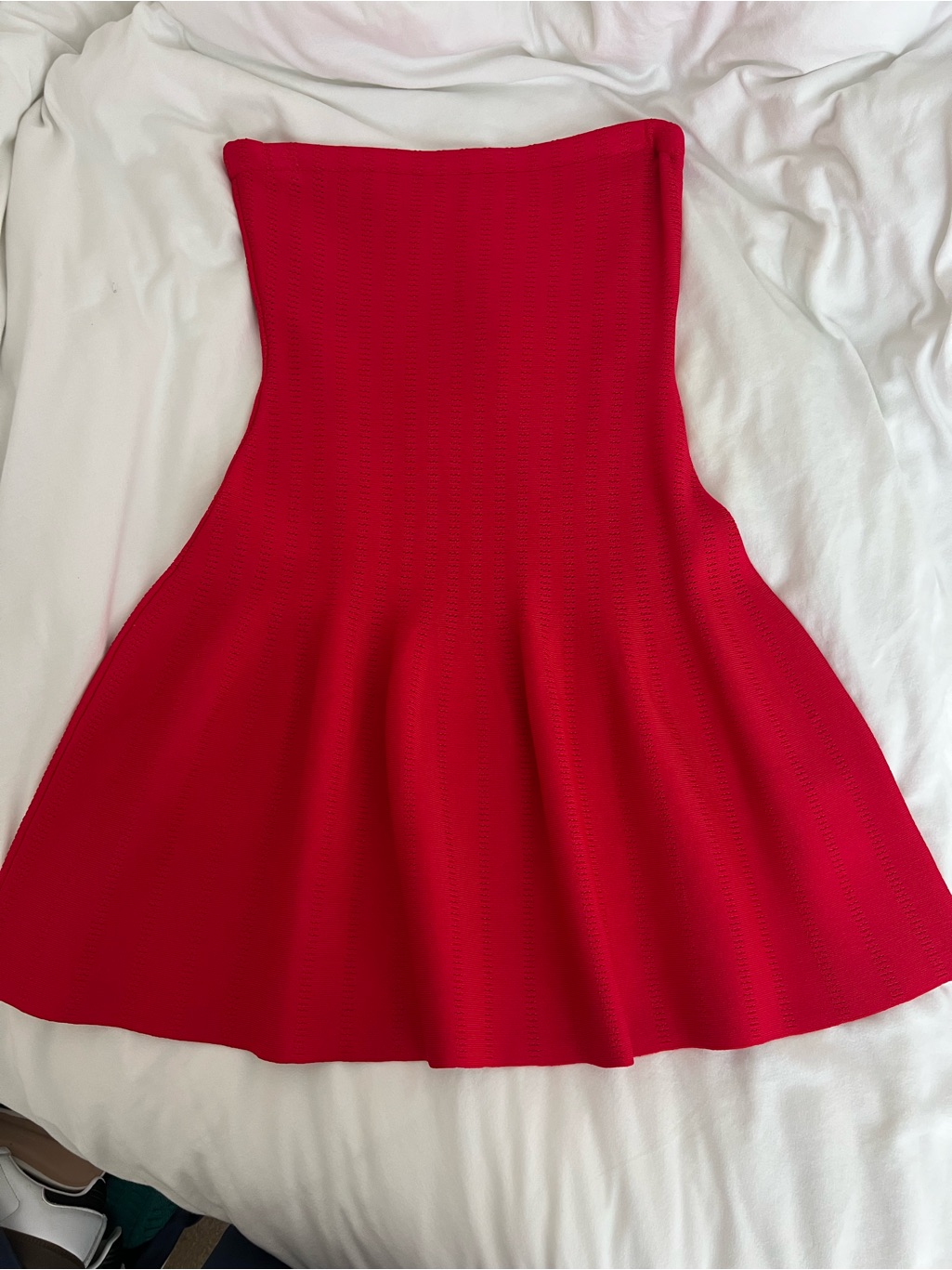 Kookai Red Textured Mini Dress